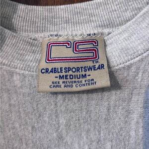 Vintage Crable Sportswear Gray Lions Sweatshirt